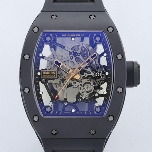 Replica Richard Mille RM035 ZF Factory Black Ceramic - AR Replica Watches