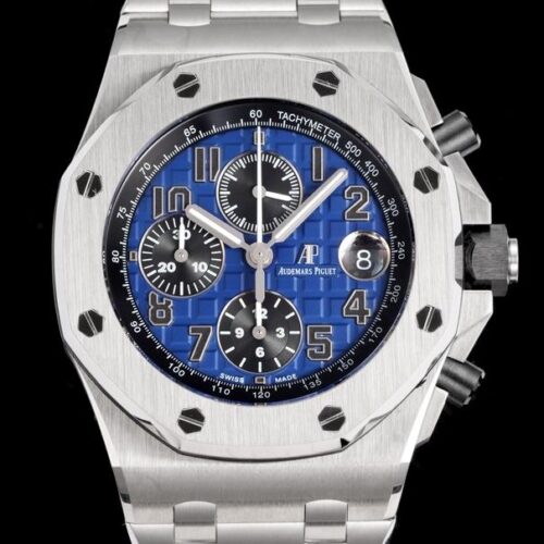 Replica AP Royal Oak Offshore 26470PT.OO.1000PT.02 TK Factory Smoky Blue - AR Replica Watches