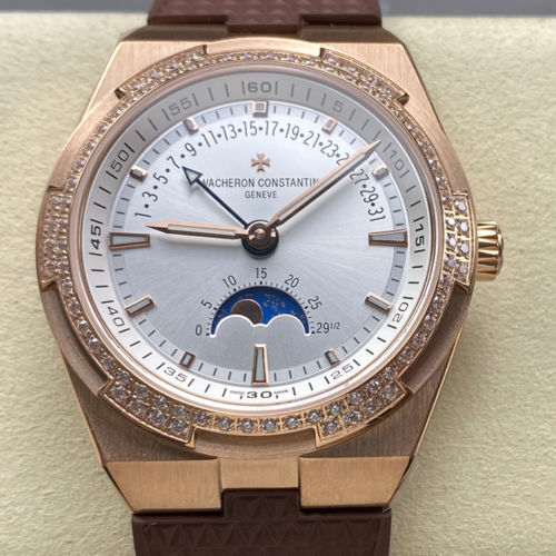 Replica Vacheron Constantin Overseas 4000V-B921 GR Factory Brown Strap - AR Replica Watches