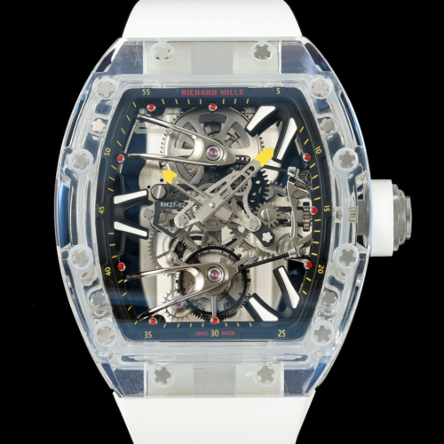 Replica Richard Mille Tourbillon RM27-02 RM Factory White Strap - AR Replica Watches