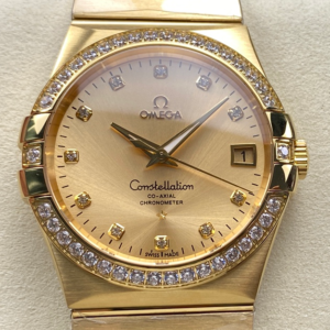 Replica Omega Constellation 123.55.38.21.58.001 OM Factory Diamond Bezel - AR Replica Watches