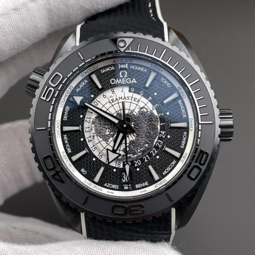 Replica Omega Seamaster 215.92.46.22.01.007 VS Factory Universal Time - AR Replica Watches