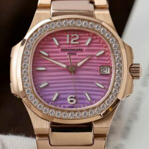 Replica Patek Philippe Nautilus 7010R GR Factory Pink Dial - AR Replica Watches