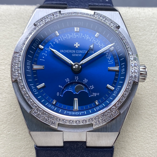 Replica Vacheron Constantin Overseas 4000V-B914 GR Factory Diamond Bezel - AR Replica Watches