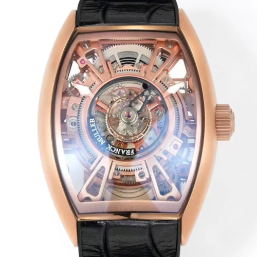 Replica Franck Muller Tourbillon CURVEX V45 NEW Factory Skeleton Dial - AR Replica Watches