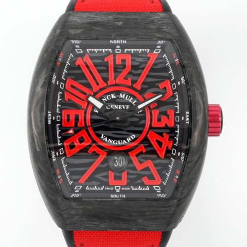 Replica Franck Muller Vanguard ABF Factory Red Strap - AR Replica Watches