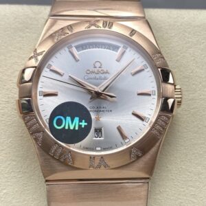 Replica Omega Constellation 123.55.38.22.02.001 OM Factory Rose Gold - AR Replica Watches