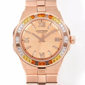Replica Chopard ALPINE EAGLE 295363-5013 GH Factory Rose Gold Strap - AR Replica Watches