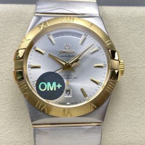 Replica Omega Constellation 123.20.38.22.02.002 OM Factory Champagne Gold Bezel - AR Replica Watches