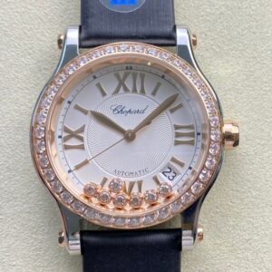 Replica Chopard Happy Sport 278559-6003 YF Factory Alligator Leather Strap - AR Replica Watches