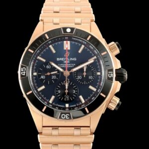 Replica Breitling Chronomat RB01362A1C1S1 TF Factory Rose Gold Case - AR Replica Watches