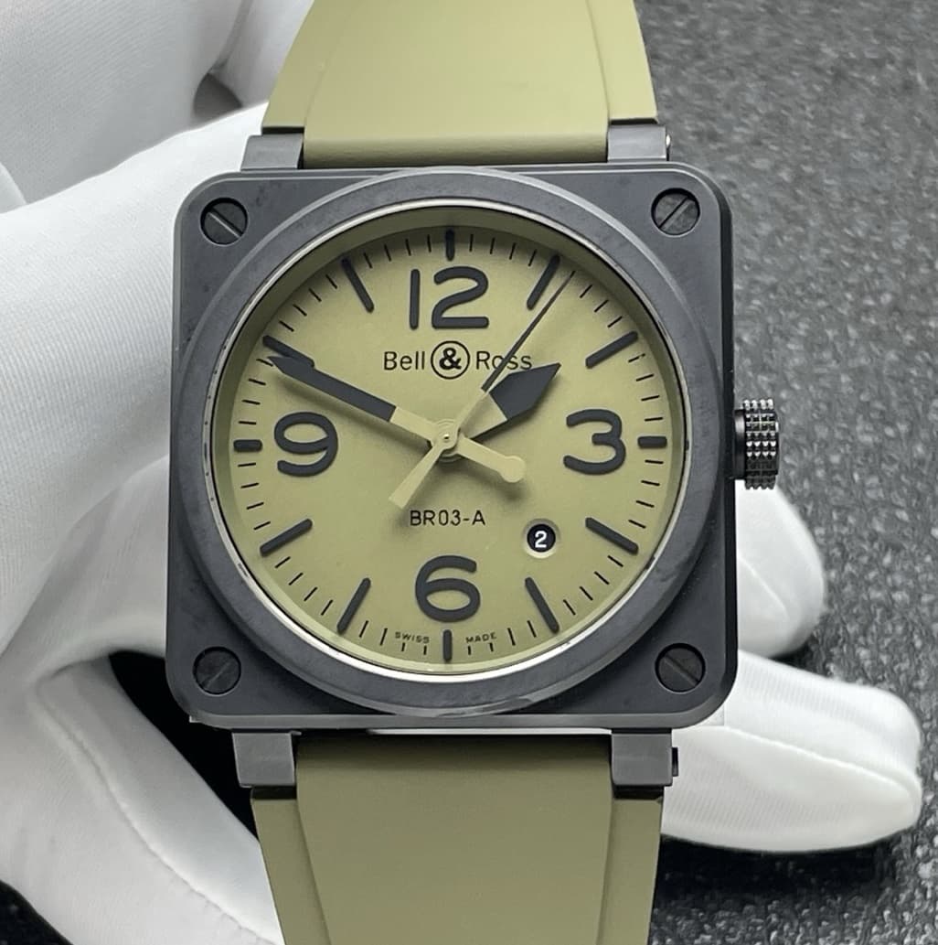 Replica Bell & Ross INSTRUMENTS BR03A-MIL-CE-SRB 44MM - AR Replica Watches