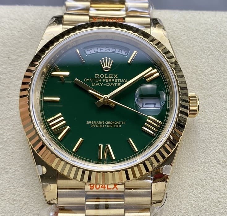 Replica Rolex Day-Date m228238-0061 QF Factory Date display - AR Replica Watches