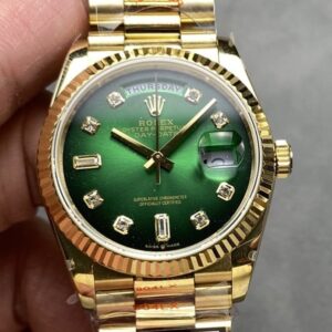 Replica Rolex Day-Date m128238-0069 QF Factory Smoky Green - AR Replica Watches